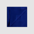 Large High Hem Cord Embroidered Dinner Napkin, Royal Blue