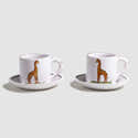 Lot De 2 Torchons De Cuisine Avec Boucle De Suspension - Motif Girafe "You Are So Sweet" - 30,5x43,2 Cm - 100% Polyester - 8