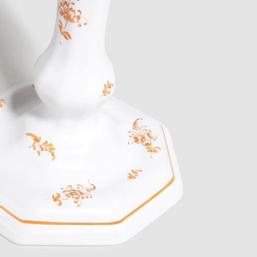 close up detail of Brindille Octagonal Candlestick, Ochre Brûlée