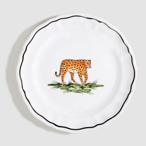 Animaux de la Savane Dessert/Side Plate, Leopard
