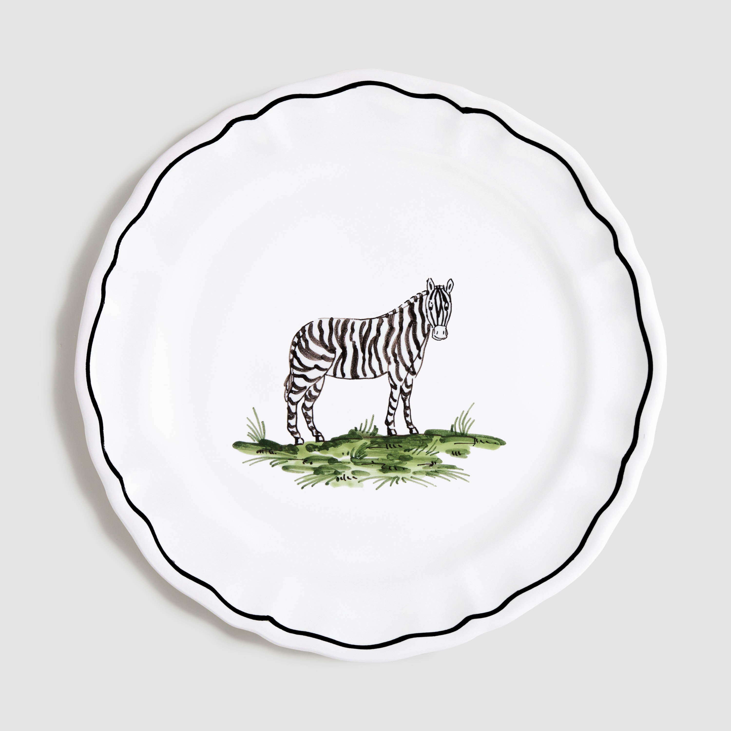 Animaux de la Savane Dessert/Side Plate, Zebra