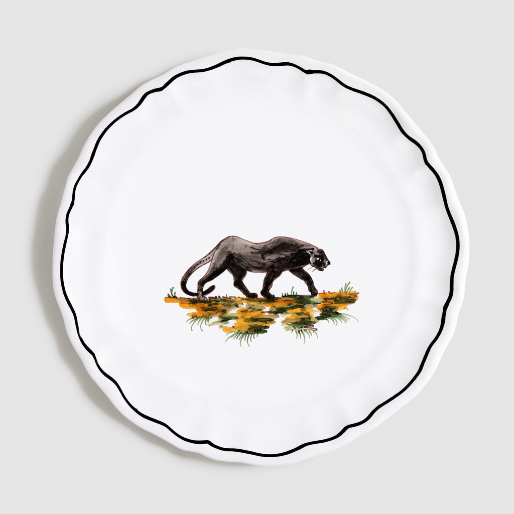 Animaux de la Savane Dessert/Side Plate, Panther