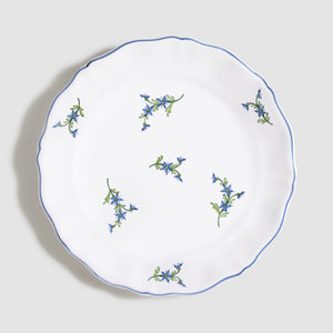Les Bleuets Dinner Plate, Blue and Green