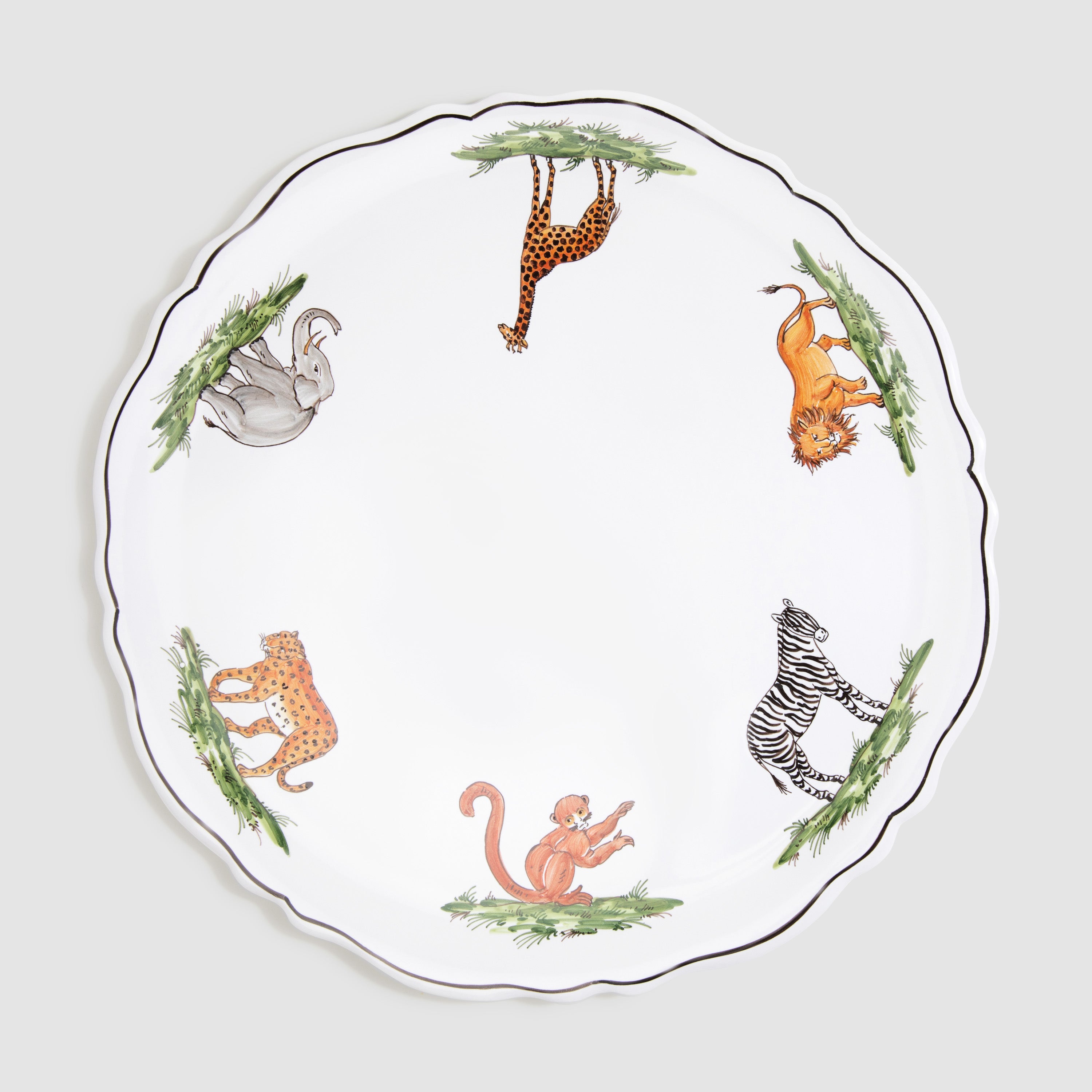 Animaux de la Savane Cake/Serving Plate