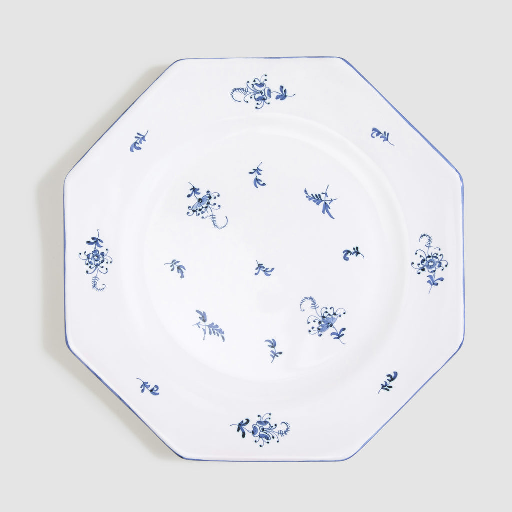 Brindille Salad/Starter Plate, Blue Moustiers