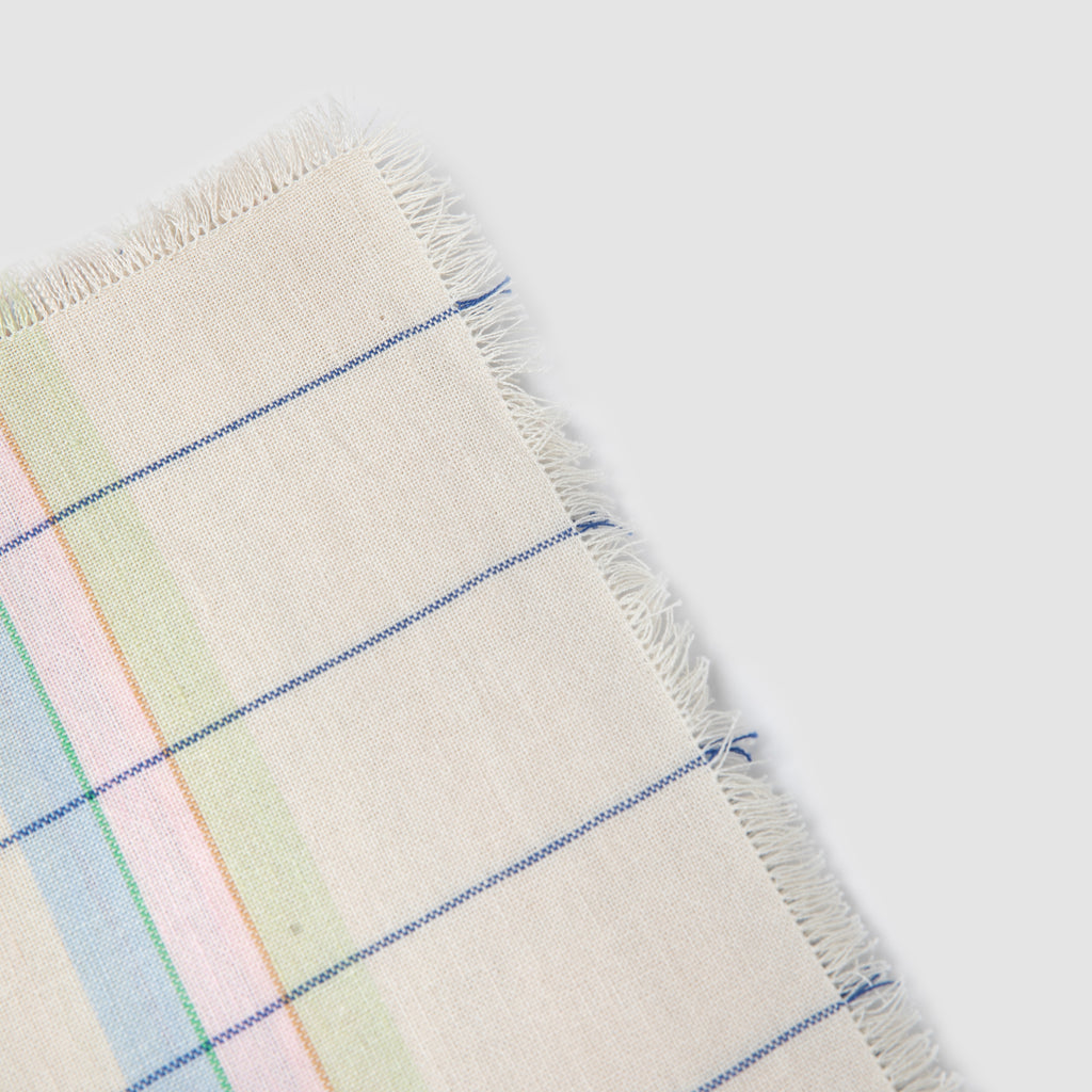 Made to Measure - Large Pastel Check Tablecloth Campagne, Multi