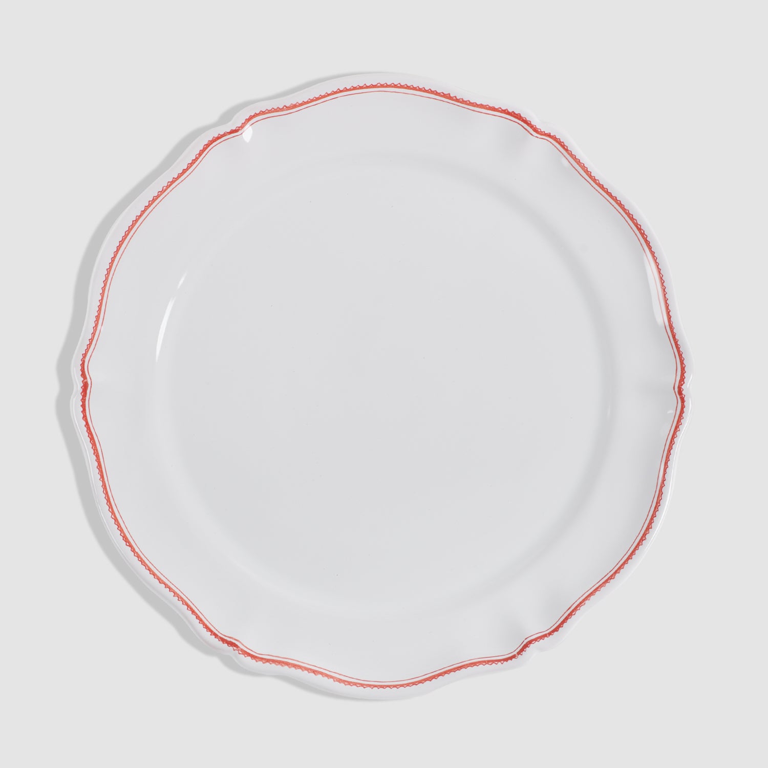 L'Horizon Large Dinner/Charger Plate, Coquelicot