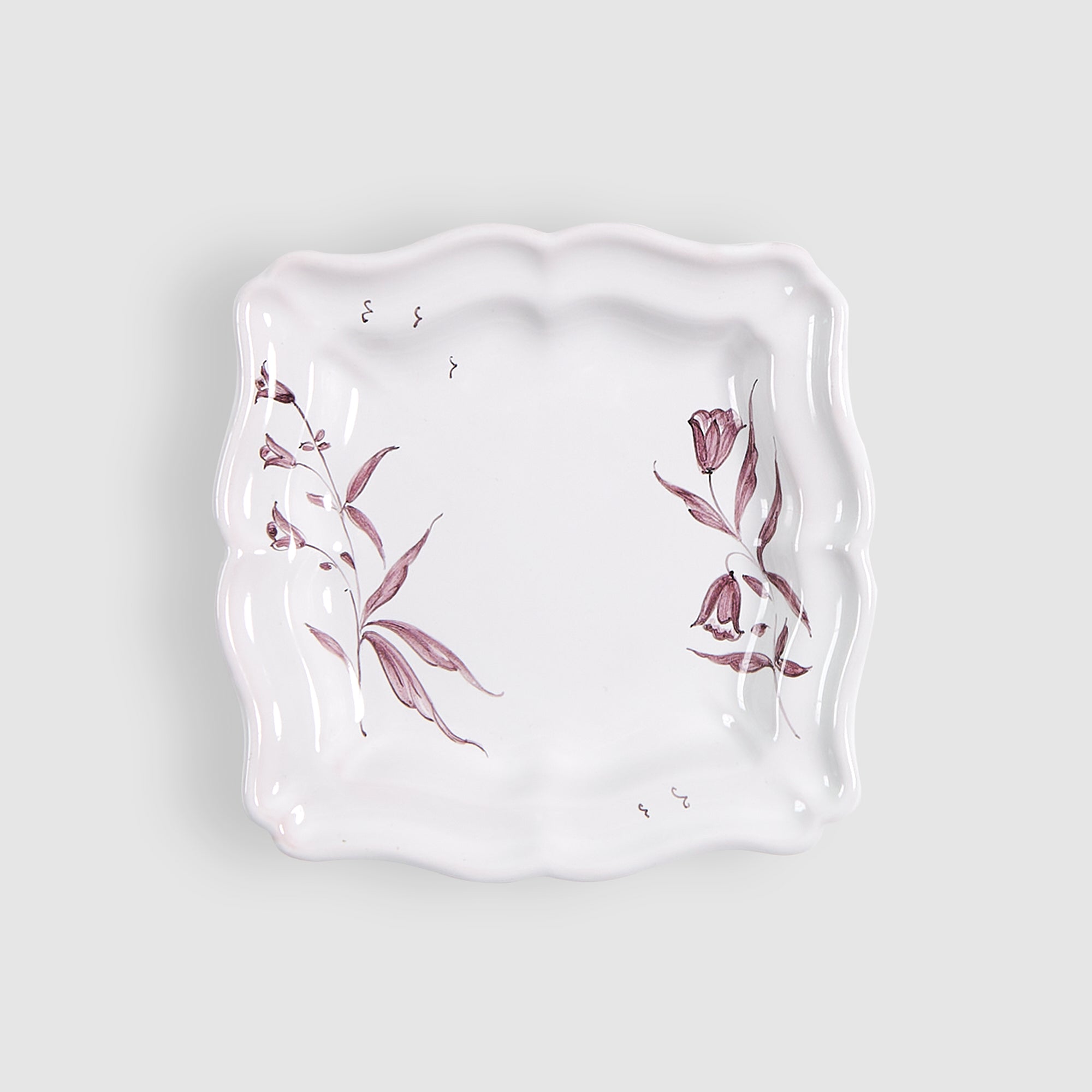 Manganèse Violine Drageoir Plate or Vide Poche
