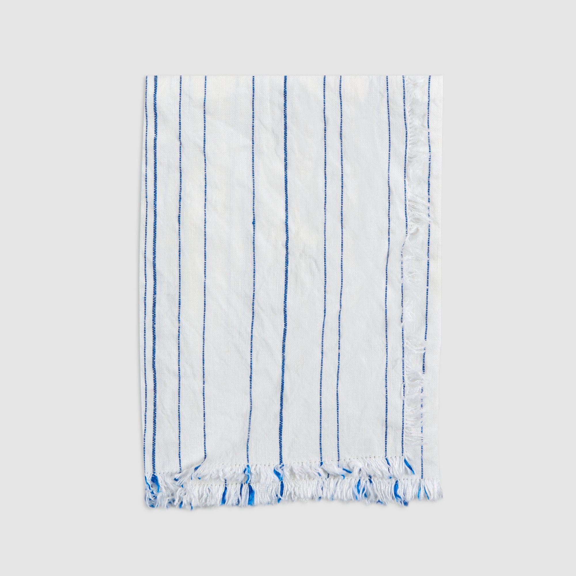 Greta White and Cobalto Blue Napkin