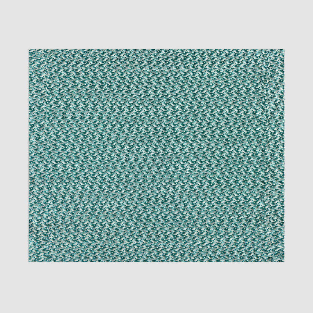 Emerald Green Rectangular Jacquard Placemat