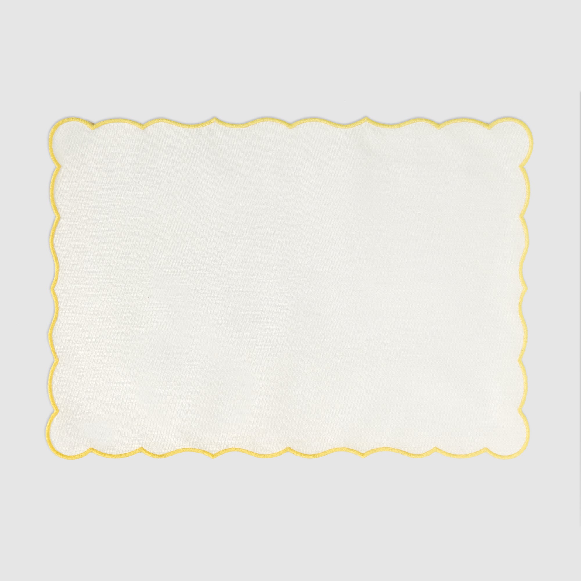 Rectangular Placemat Ivory, Yellow