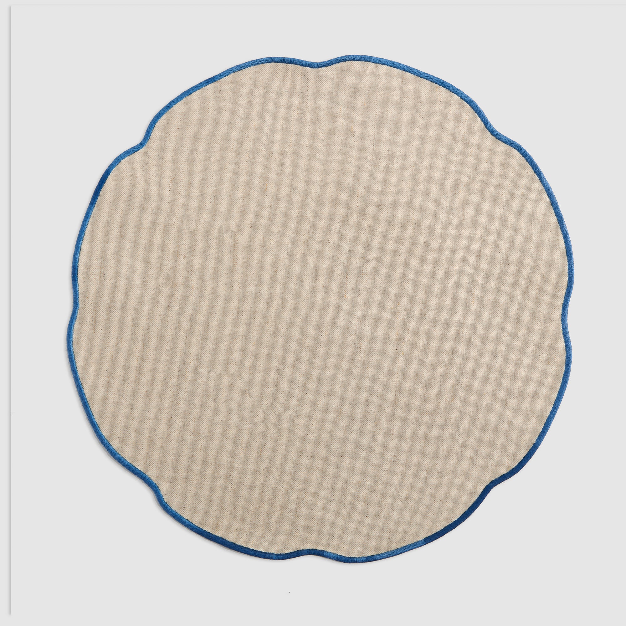 Coated Salt & Pepper Linen Placemat, Oceano