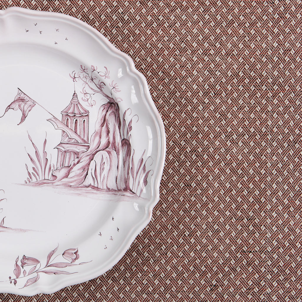 Detail of Manganèse Violine Dinner Plate