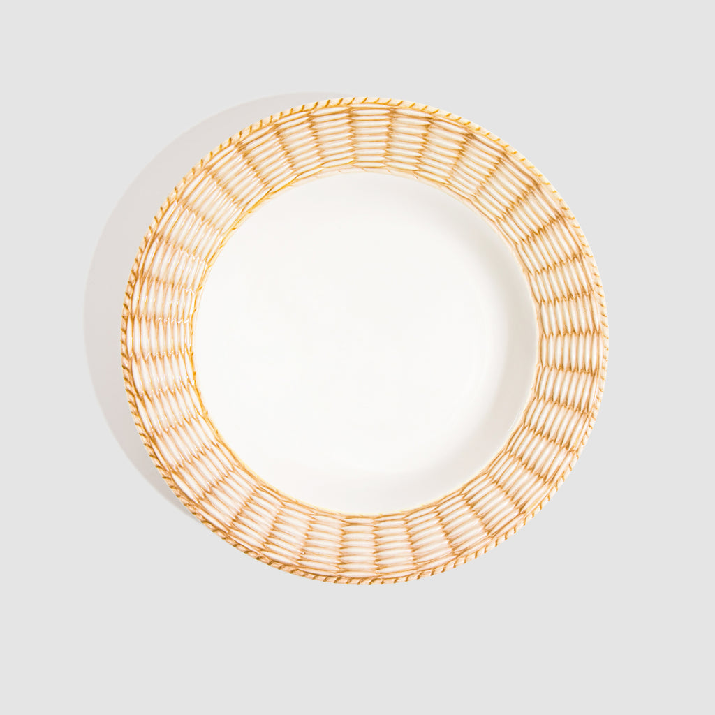 Osier Soup/Pasta Plate, Natural