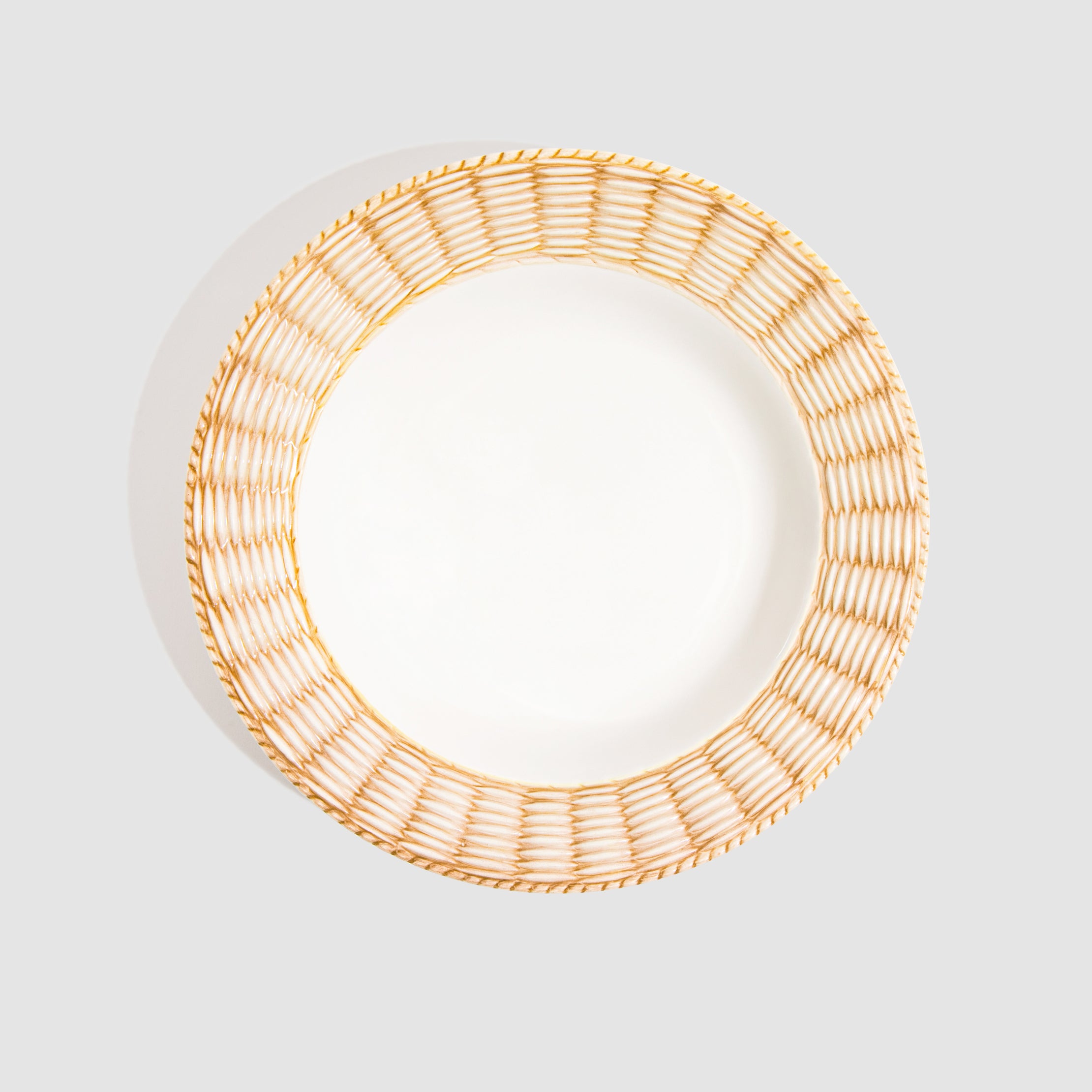 Osier Soup/Pasta Plate, Natural