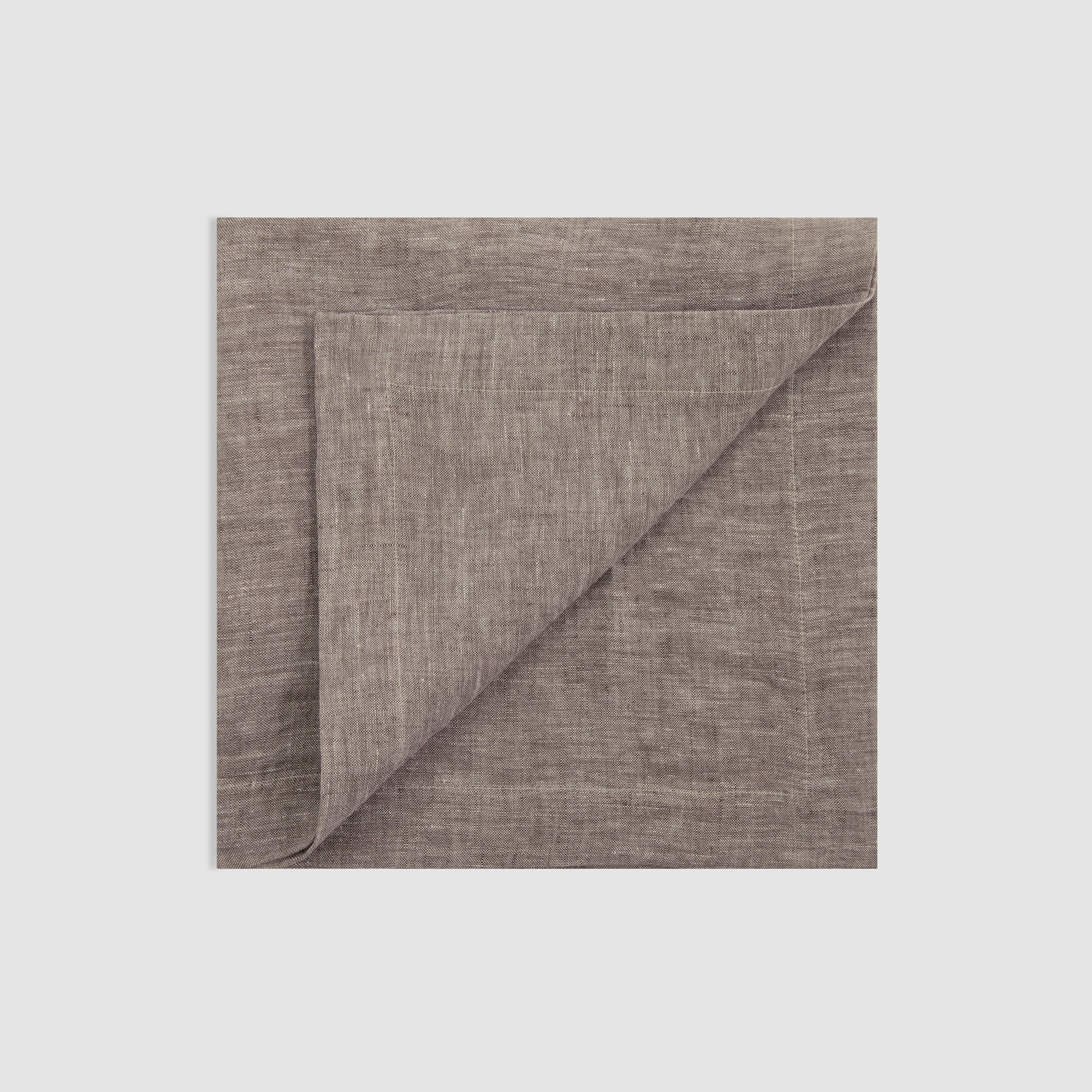 Large Soft Linen Table Napkin, Chocolat