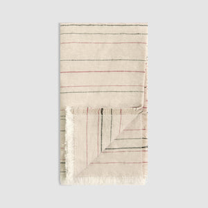 Greta Stripe Linen Table Napkin, Sand