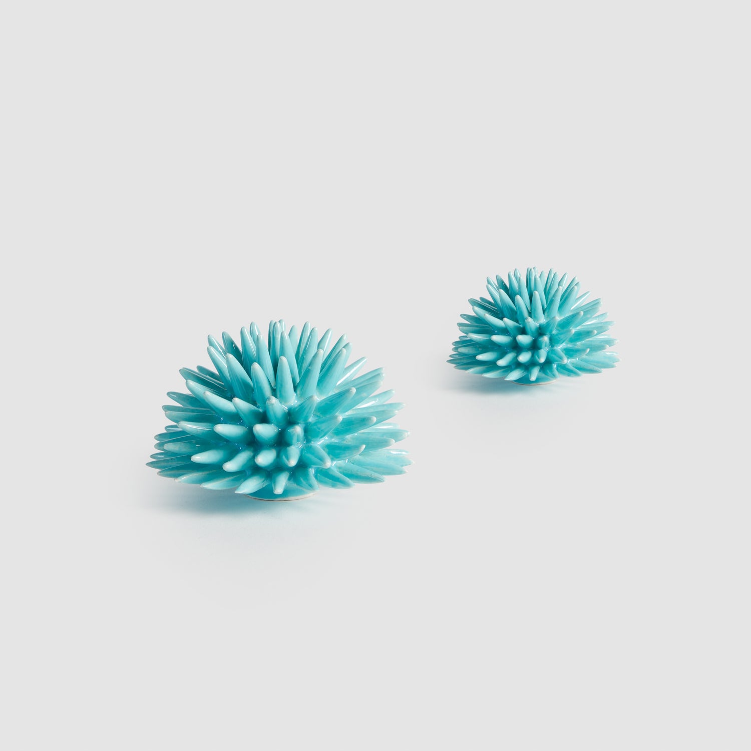 Extra Small Sea Urchin Set of Two, Turquoise