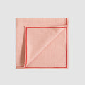 Soft Linen Cord Embroidered Table Napkin, Framboise