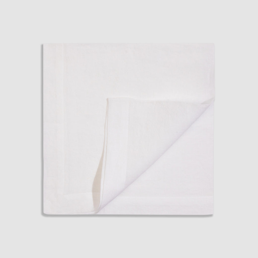 Large Soft Linen Table Napkin, Soft Ivory